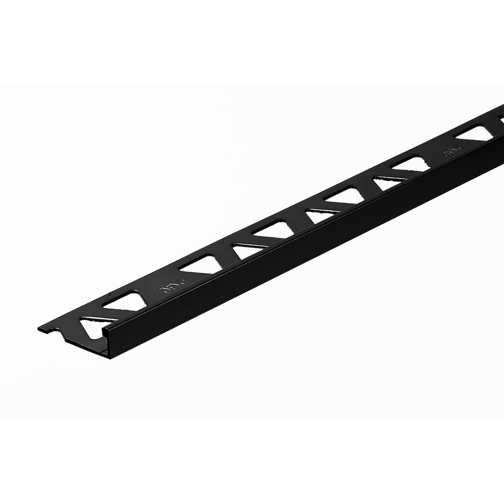 Aluminum Tile Edge - Satin Black - 5/16 in. (8 mm) x 12 ft. - 25pcs.