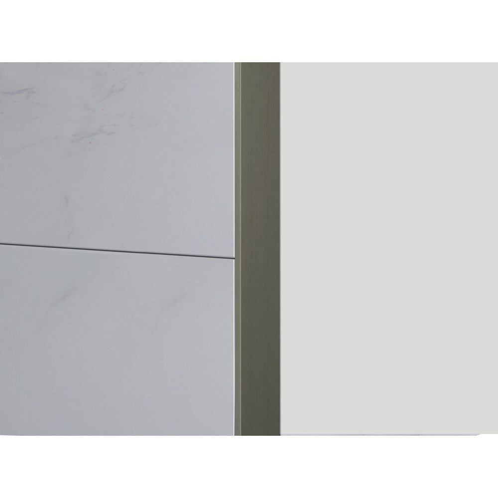 Bordure de carrelage en aluminium – Transparent satiné – 5/16 po (8 mm) x 12 pi – 25 pièces.