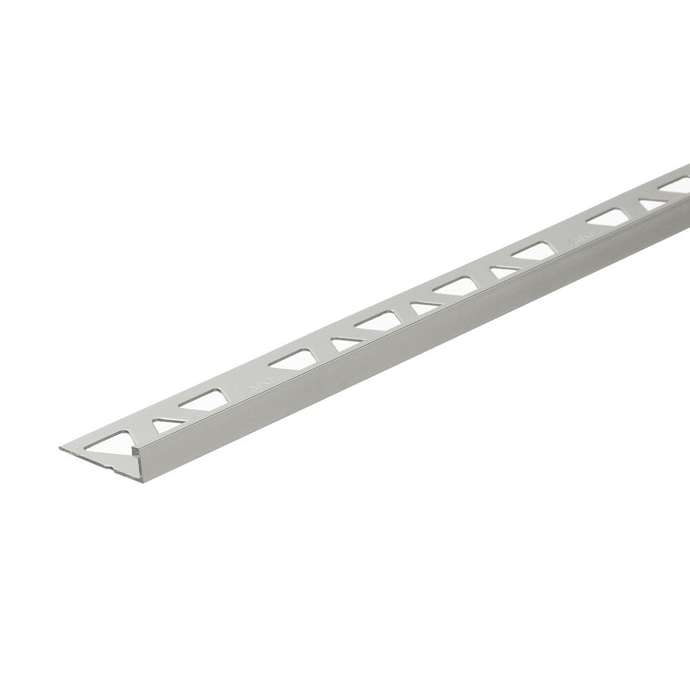 Bordure de carrelage en aluminium – Transparent satiné – 5/16 po (8 mm) x 12 pi – 25 pièces.