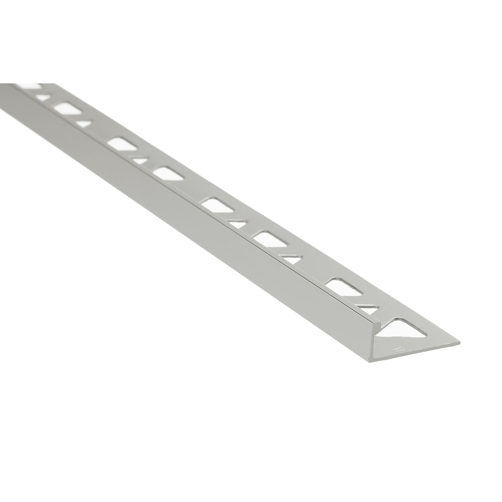 Bordure de carrelage en aluminium – Transparent satiné – 1/2 po (12,5 mm) x 12 pi – 25 pièces.