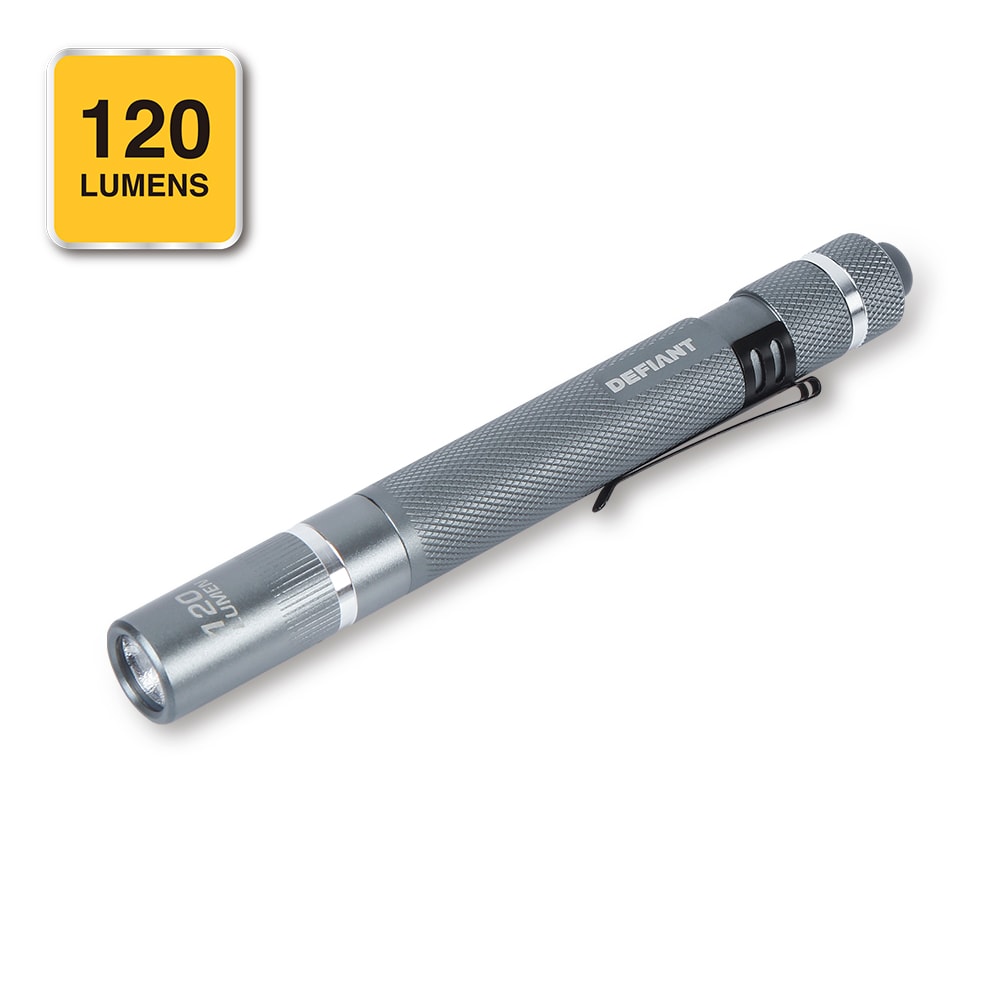 Lampe stylo LED en aluminium de 120 lumens avec fonction UV (2 piles AAA incluses)