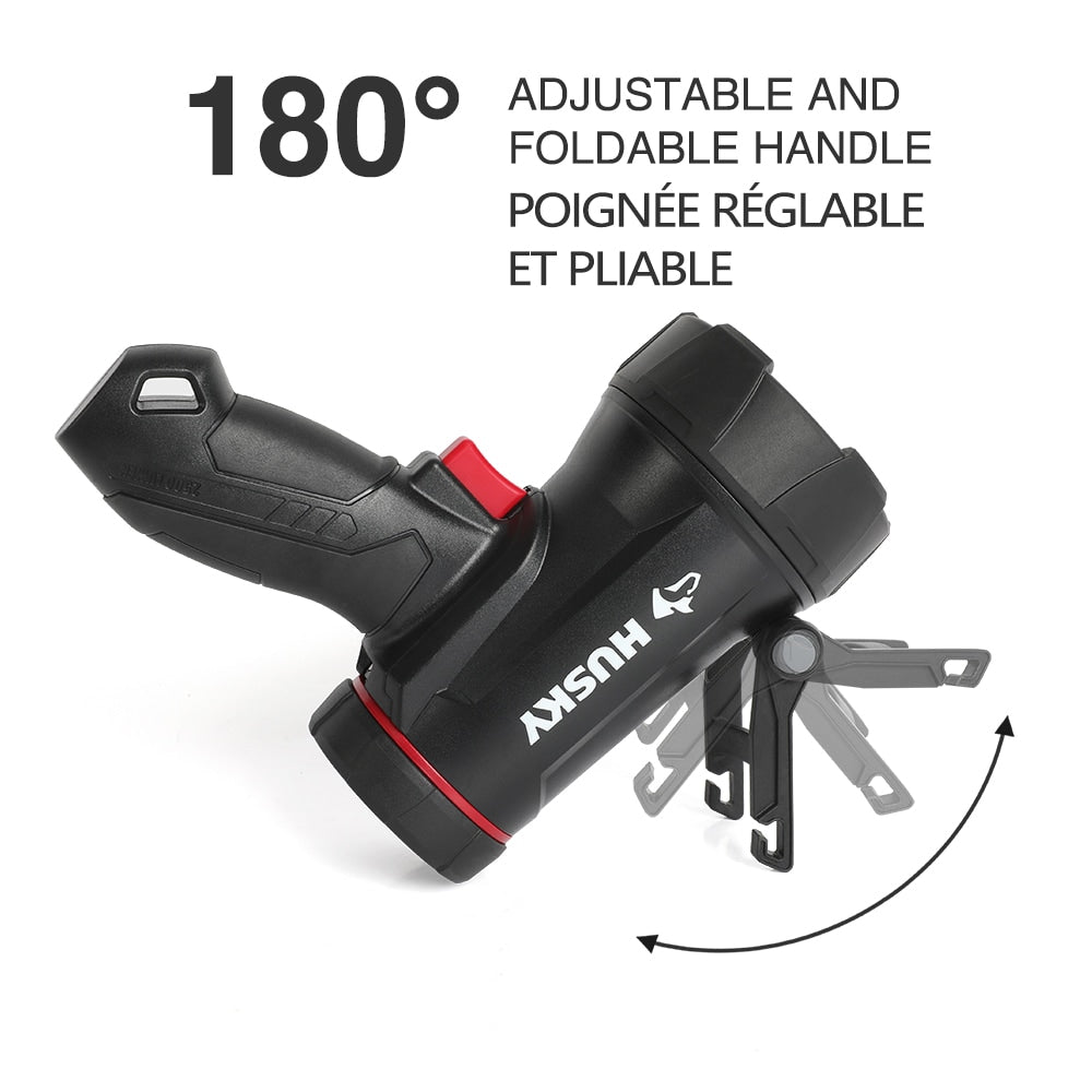 2500-Lumen Dual Power Floating Rechargeable 6 Modes LED Spotlight (USB Cable Included)