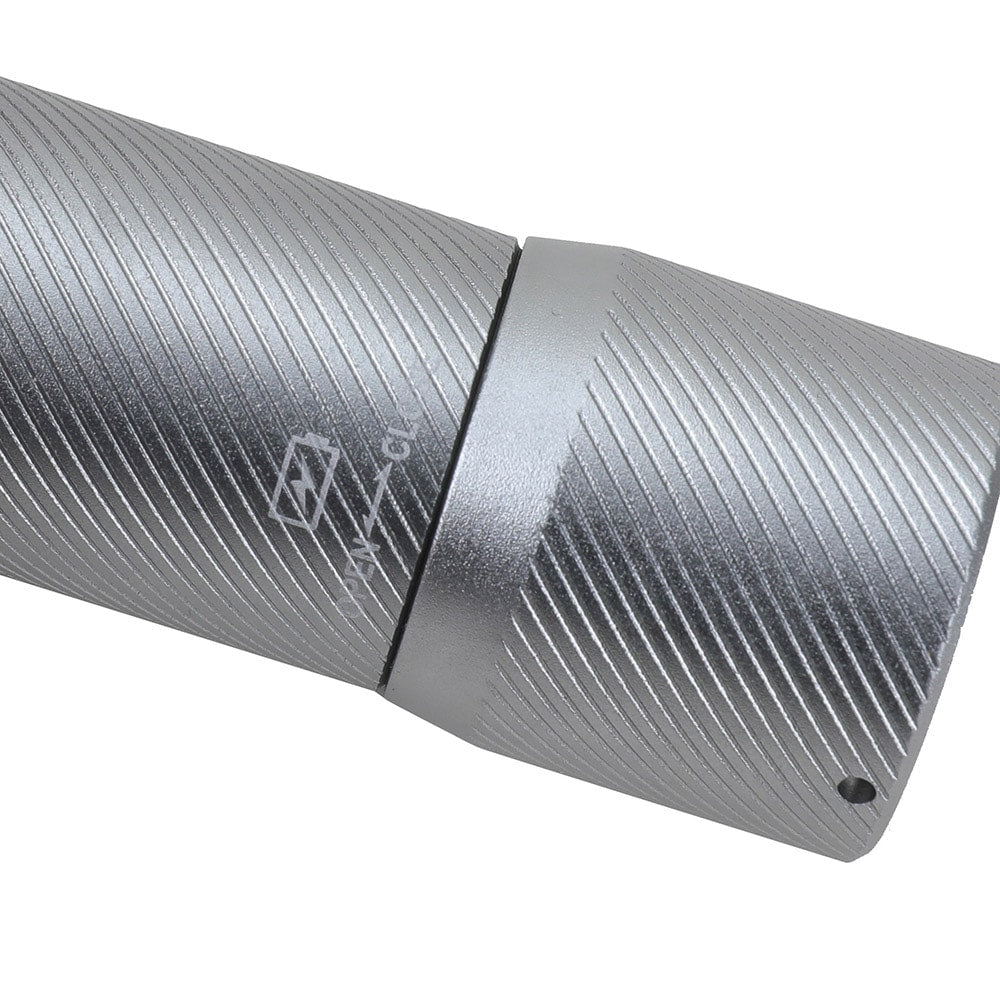 Lampe de poche LED rechargeable en aluminium de 500 lumens à 3 modes avec (2) câbles micro USB (lot de 2)