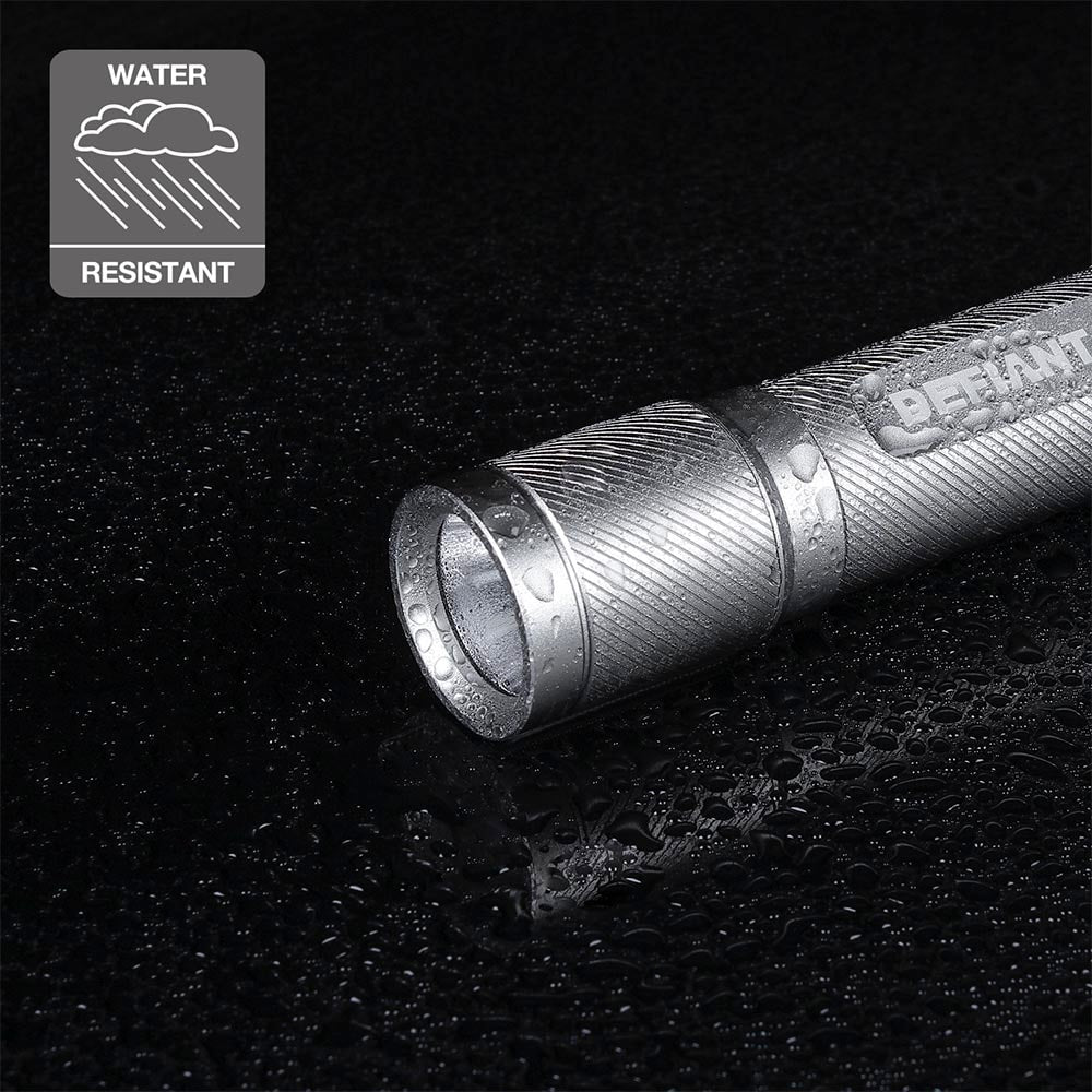 Lampe de poche LED rechargeable en aluminium de 500 lumens à 3 modes avec (2) câbles micro USB (lot de 2)