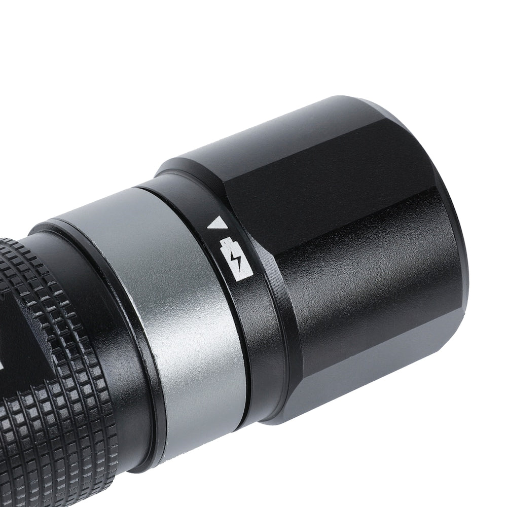 1000-Lumen Rechargeable Dual Power Focusing Aluminum 4 Modes Flashlight