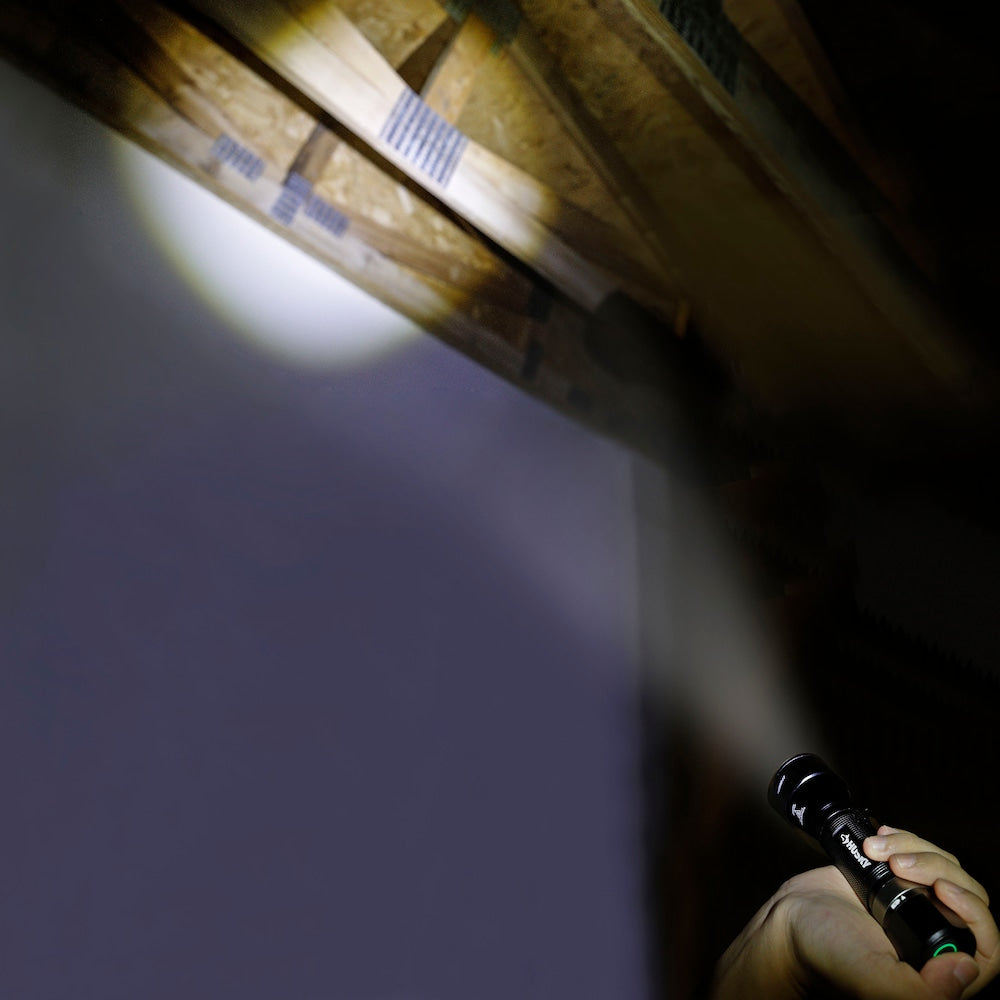 1000-Lumen Rechargeable Dual Power Focusing Aluminum 4 Modes Flashlight