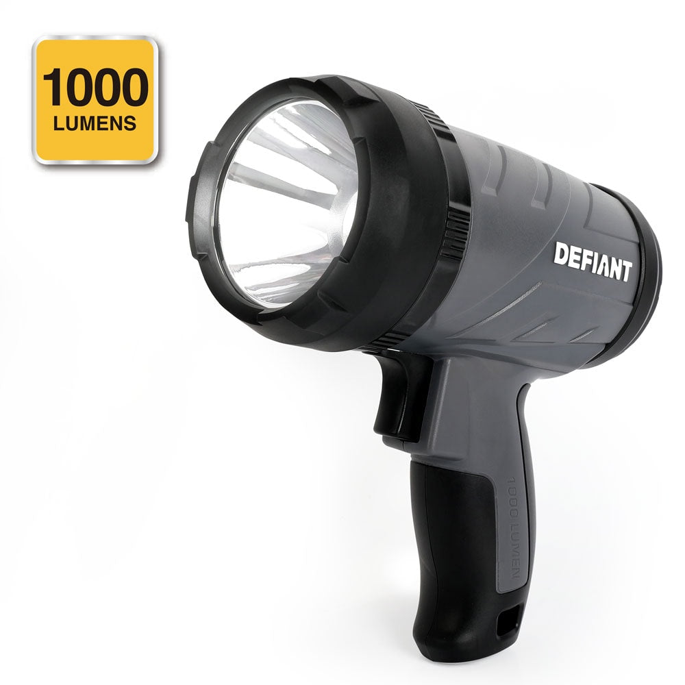 1000-Lumen Compact Rechargeable 3 Modes LED Spotlight with USB Cable (USB Cable Included)