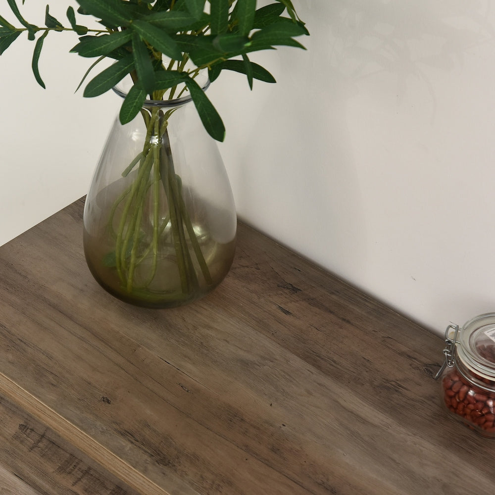 Coffee Bar Cabinet with Wine Rack, Drawer and Open Shelf