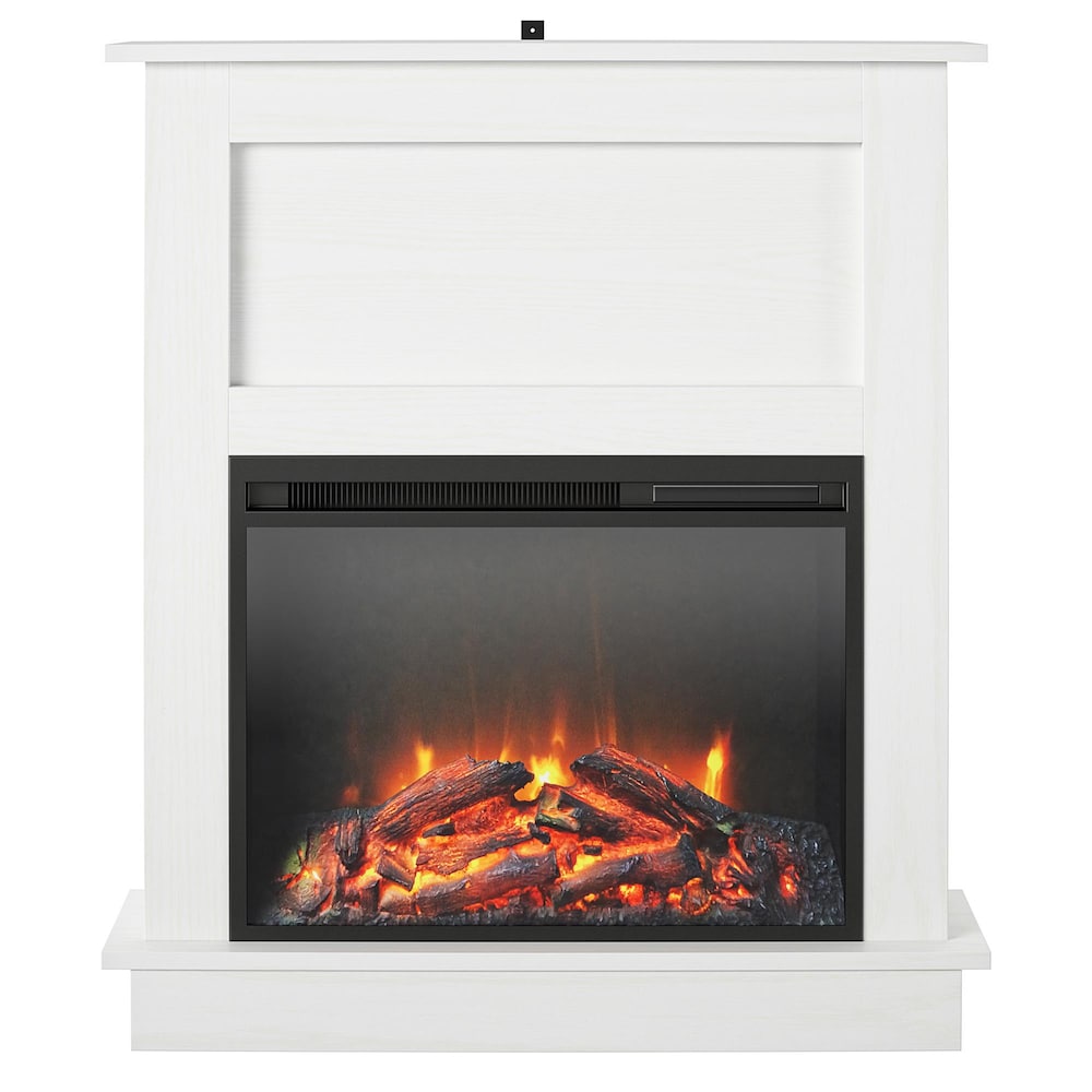 Ellsworth Fireplace with Mantel, White