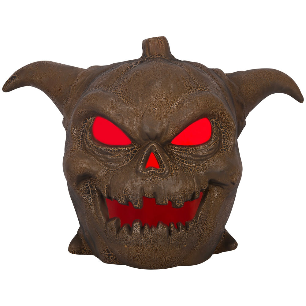 20-inch Indoor Halloween Tabletop Blow Mold Pumpkin Lantern with Flash Lighting Effect