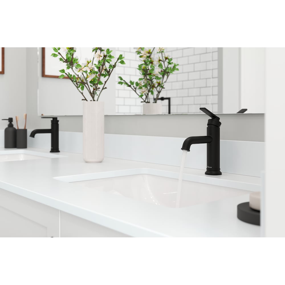 Maritime Single Handle 1 or 3 Hole 4-inch Matte Black Bathroom Sink Faucet/Tap