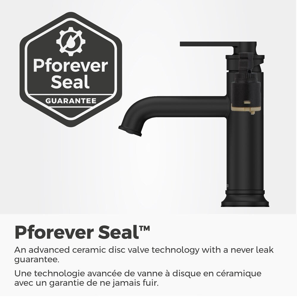 Maritime Single Handle 1 or 3 Hole 4-inch Matte Black Bathroom Sink Faucet/Tap