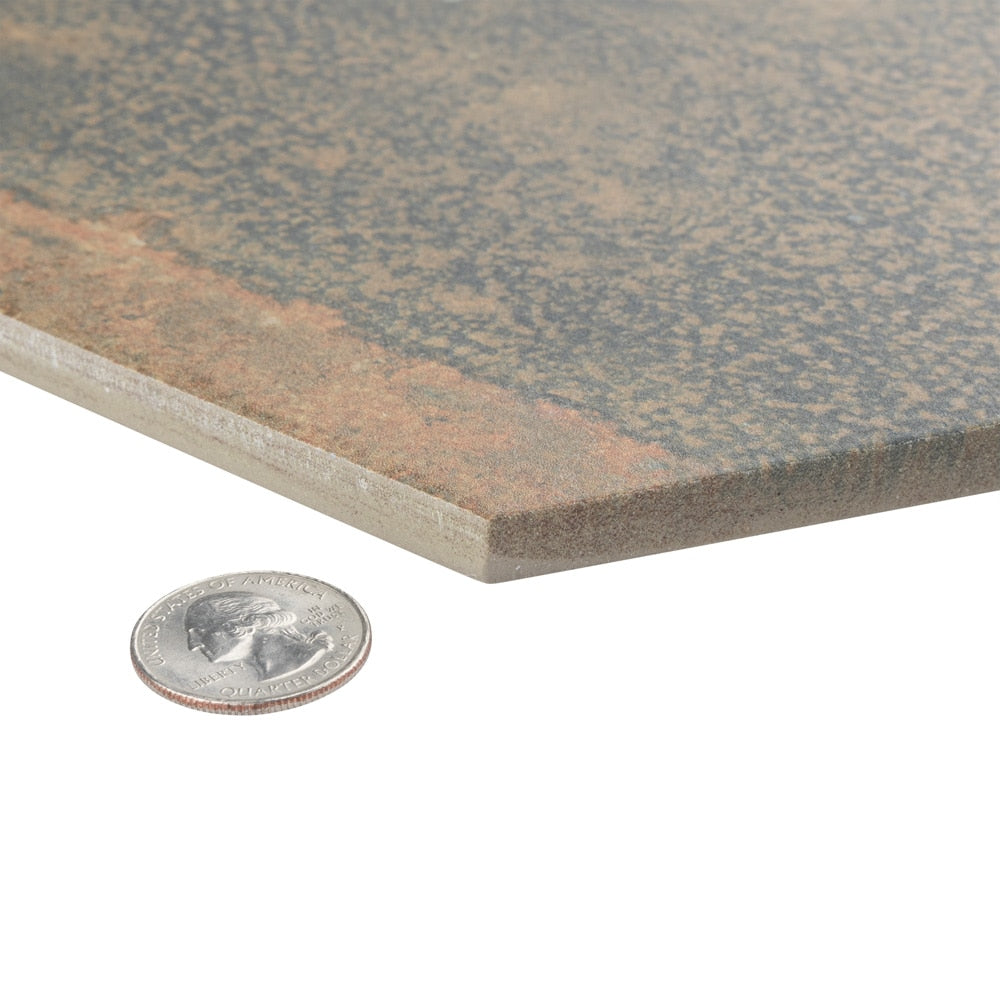Sample - Maheno Hex Mix 8-5/8 in. x 9-7/8 in. Porcelain Floor and Wall