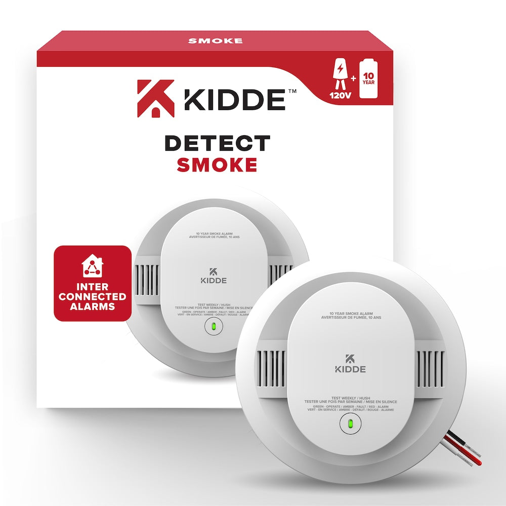 3PK HARDWIRE SMOKE ALARM 10YR BATT BUP
