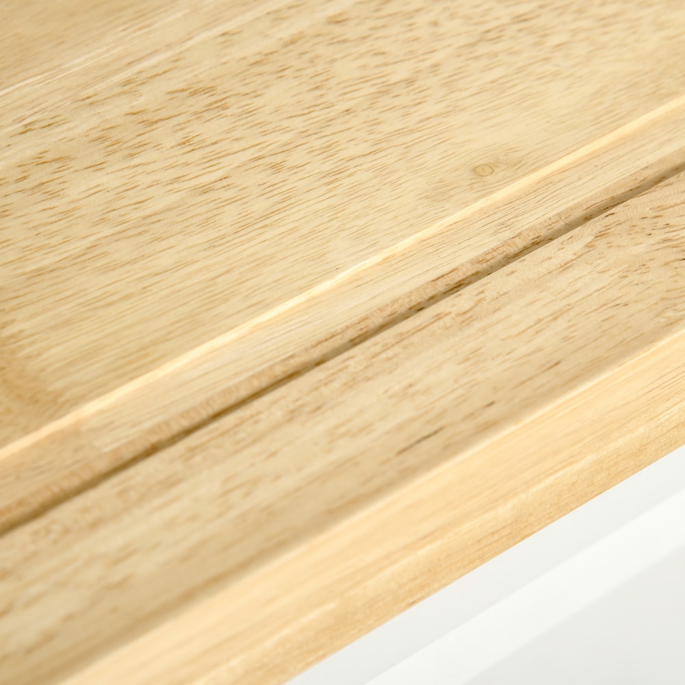 50 inch W Portable Rolling Kitchen Island Cart with Spice Rack and Towel Rack in White