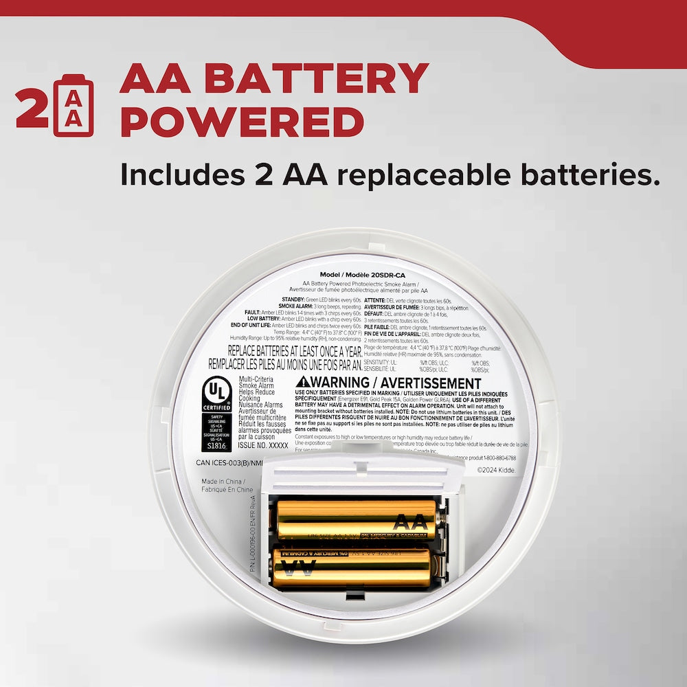 BATTERY AA SMOKE ALARM