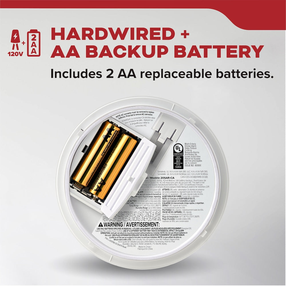 HARDWIRE SMOKE ALARM AA BBU