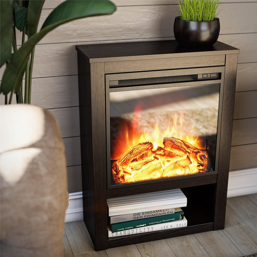 Manteau de cheminée électrique Ameriwood Home Clermont, expresso
