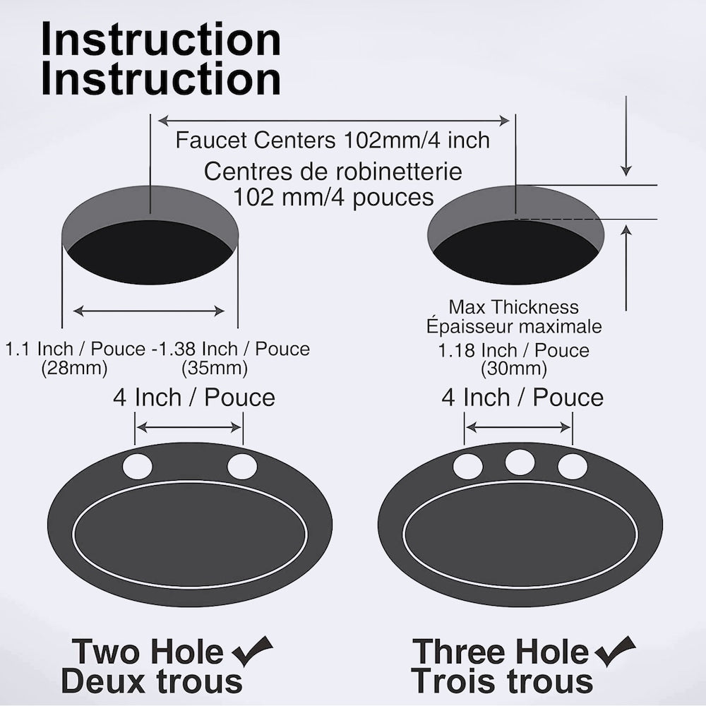 A1 Centerset Faucet 4-inch 2-handle Bathroom Faucet with Drain Assembly in Oil Rubbed Bronze