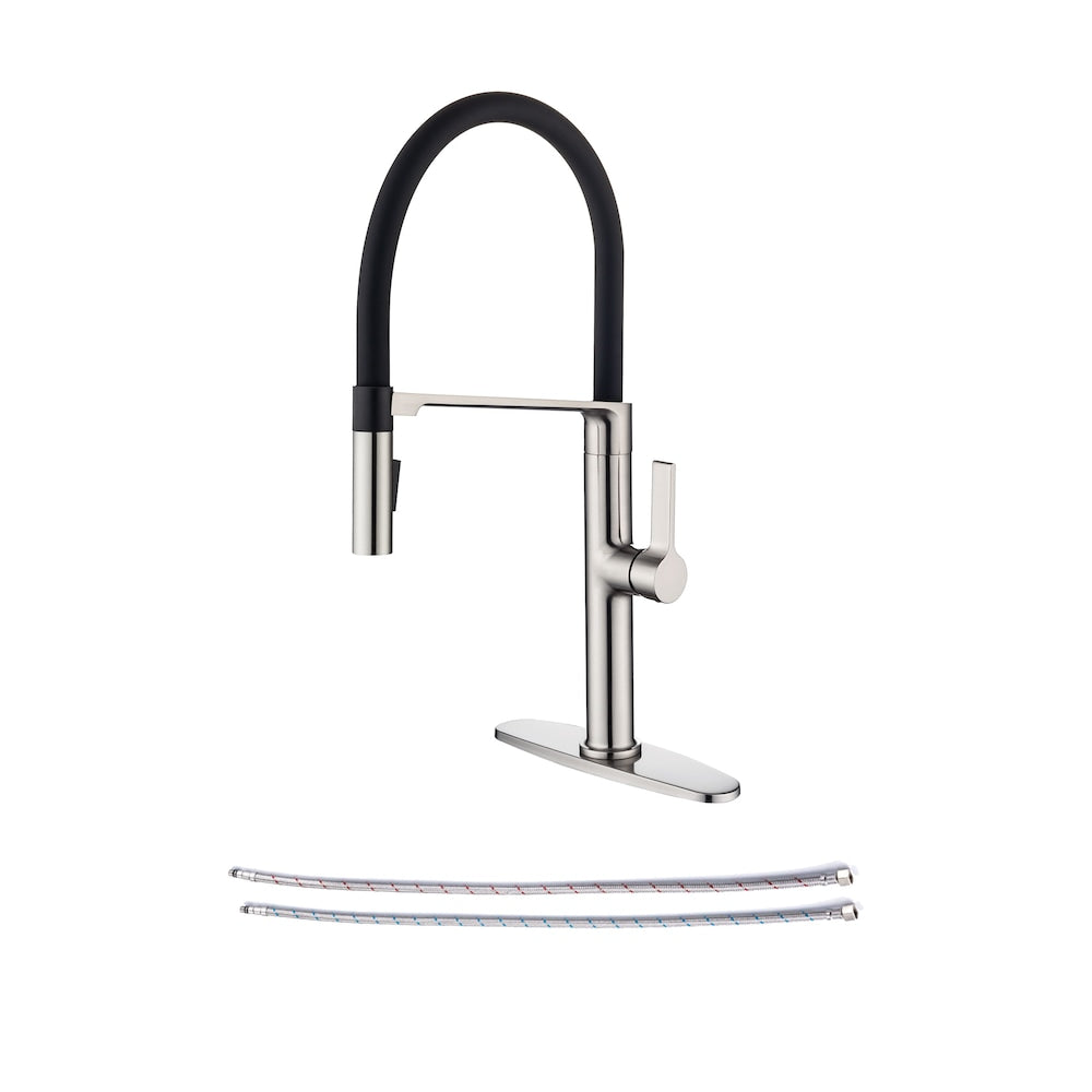 C3 1-Handle Magnetic Pull Out Touch Kitchen Faucet in Brushed Nickel