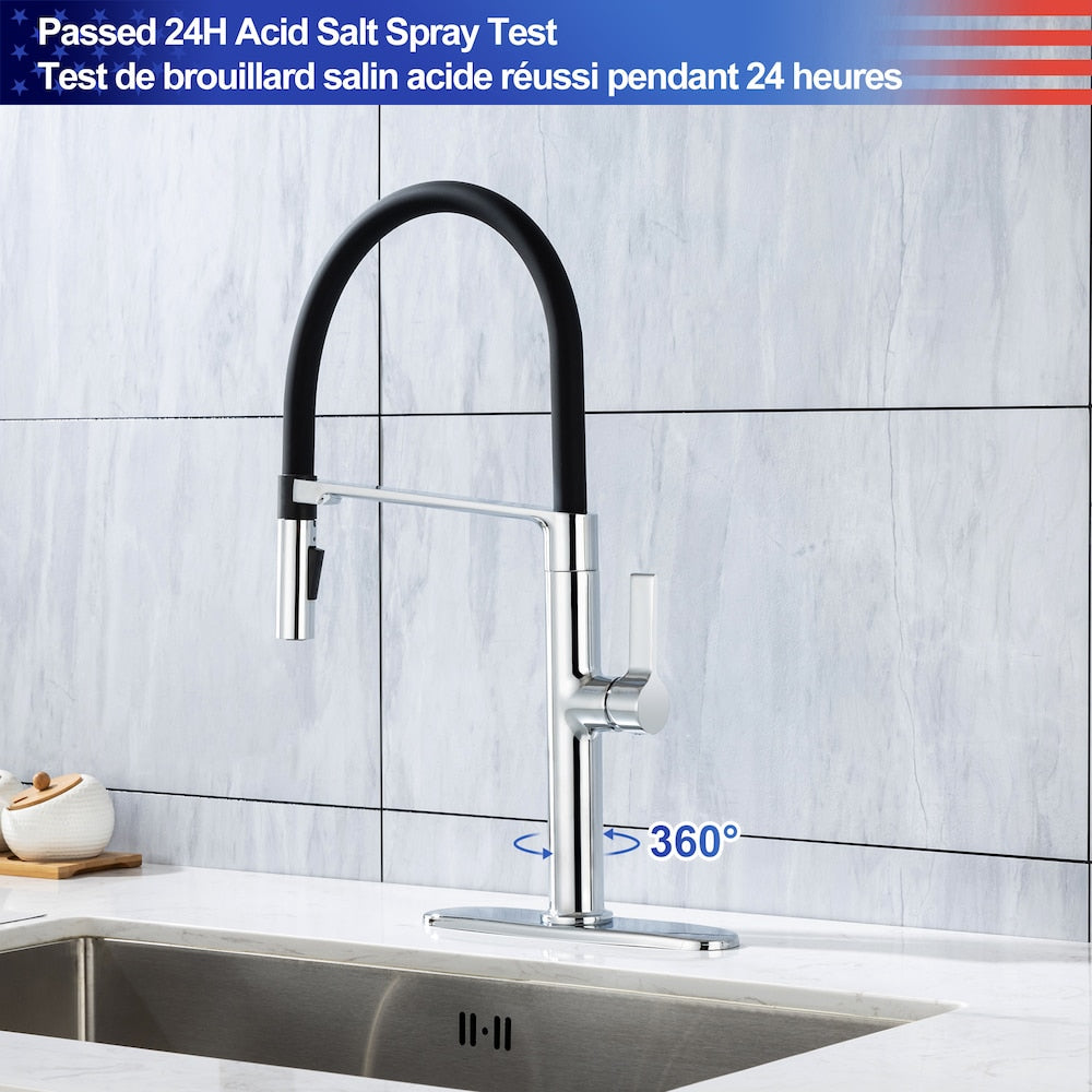 C3 1-Handle Magnetic Pull Out Touch Kitchen Faucet in Chrome