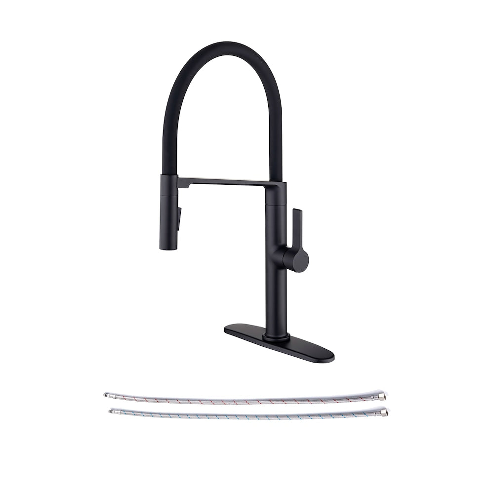 C3 1-Handle Magnetic Pull Out Touch Kitchen Faucet in Matte Black