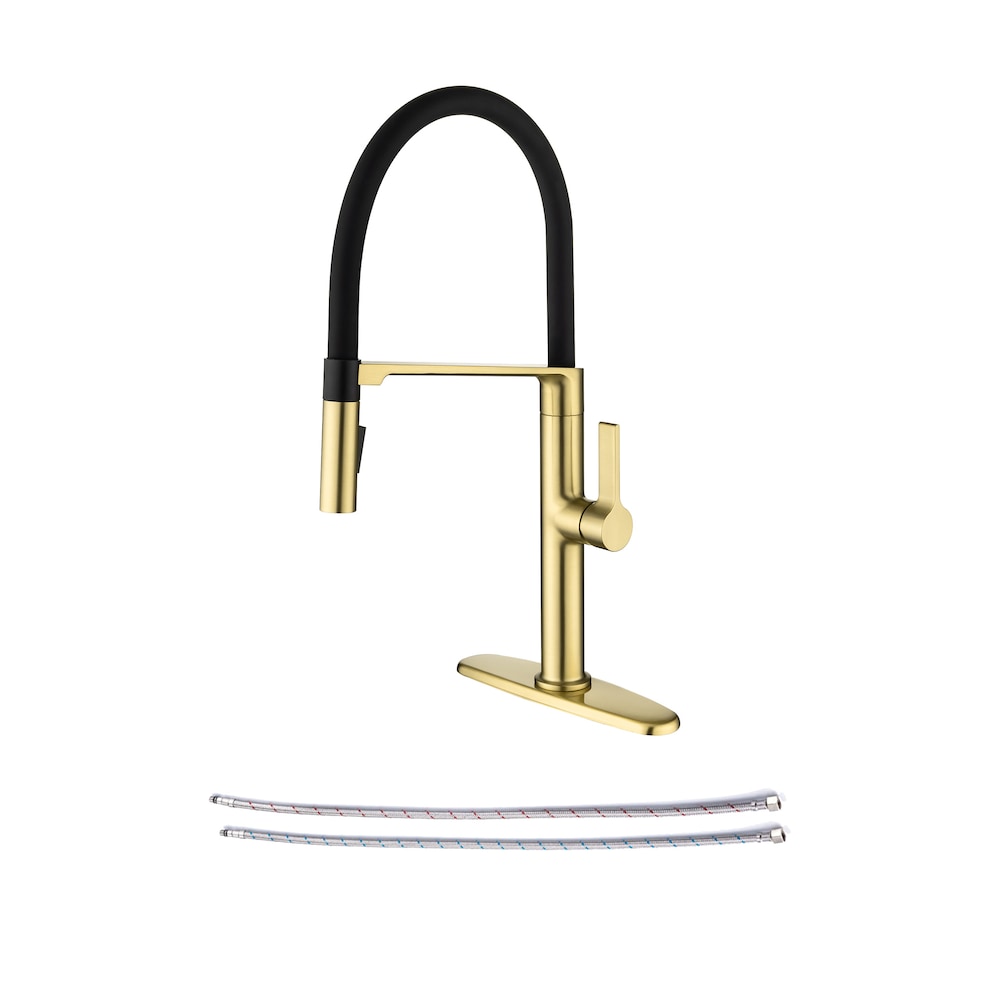 C3 1-Handle Magnetic Pull Out Touch Kitchen Faucet in Brushed Gold