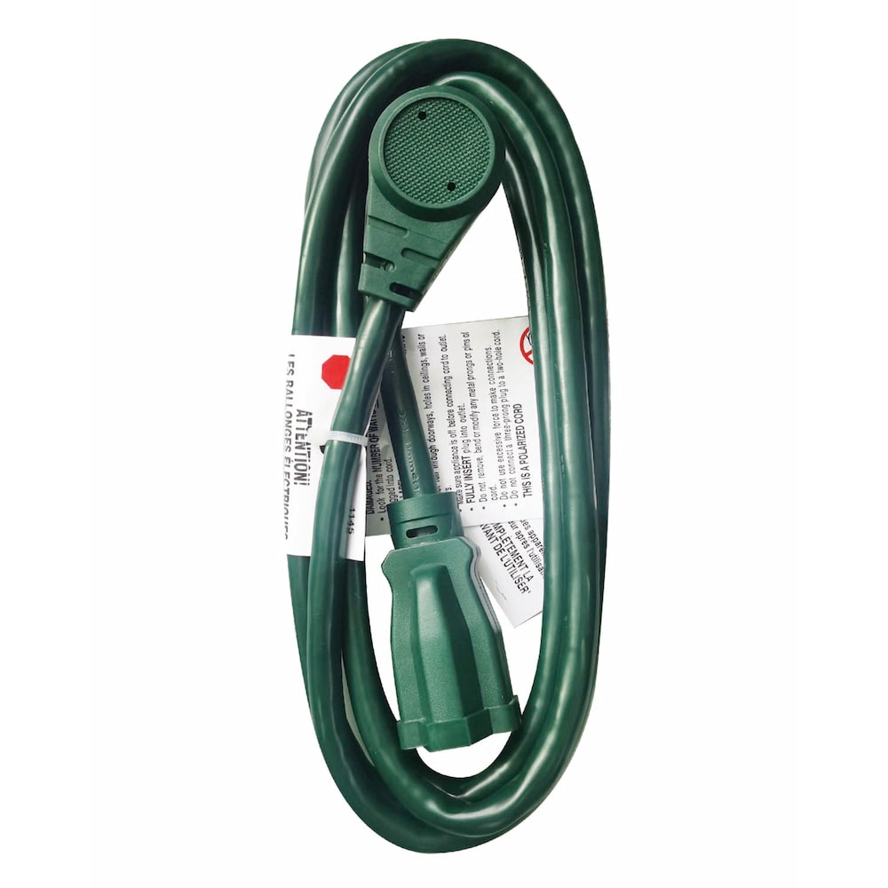 6 ft. 16 Gauge 13 Amps Indoor & Outdoor Light Duty Extension Cord, Green
