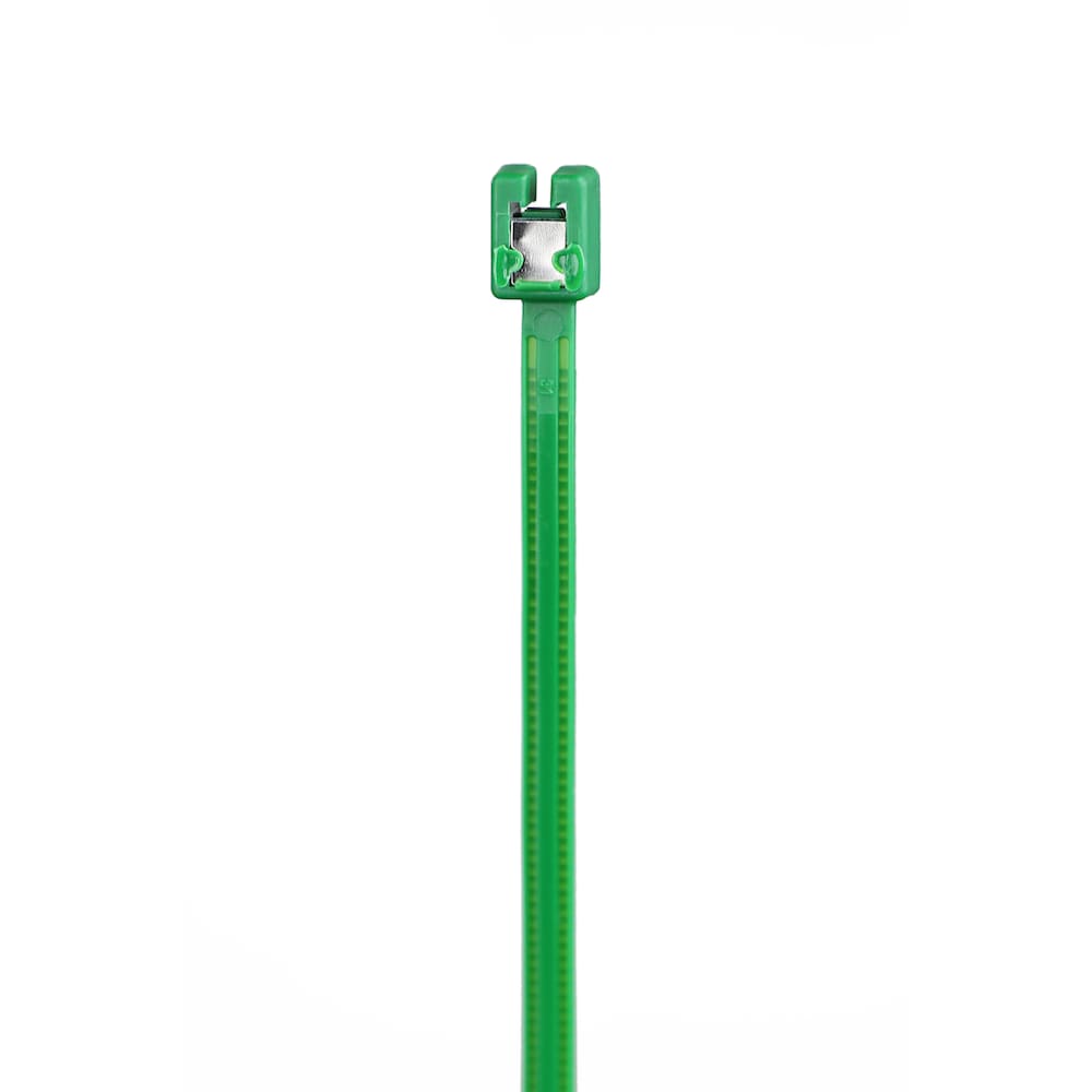 11-inch Green UV Resistant Self-Cut Cable Tie (50-Pack)