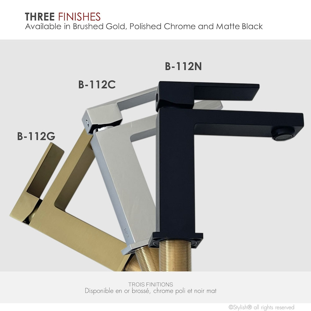 Ava Single Handle Bathroom Faucet in Chrome