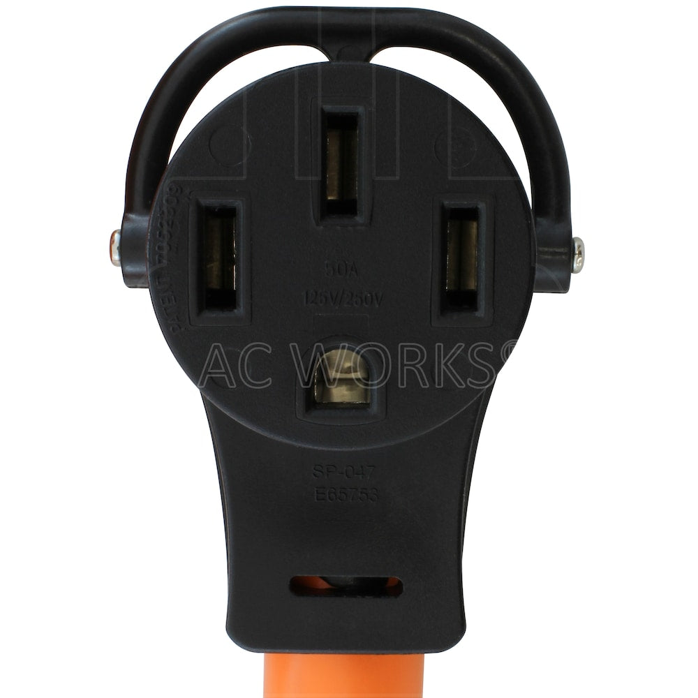 50ft RV/ EV/ Generator 50A 125/250V NEMA 14-50 Power Cord With Handles