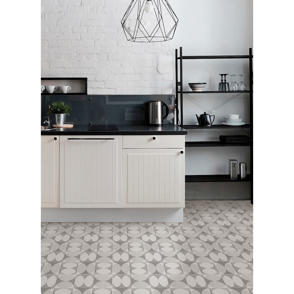 Grey Norma 12-in x 12-in Vinyl Tile Flooring Set of 20 (1 sq. ft./each)