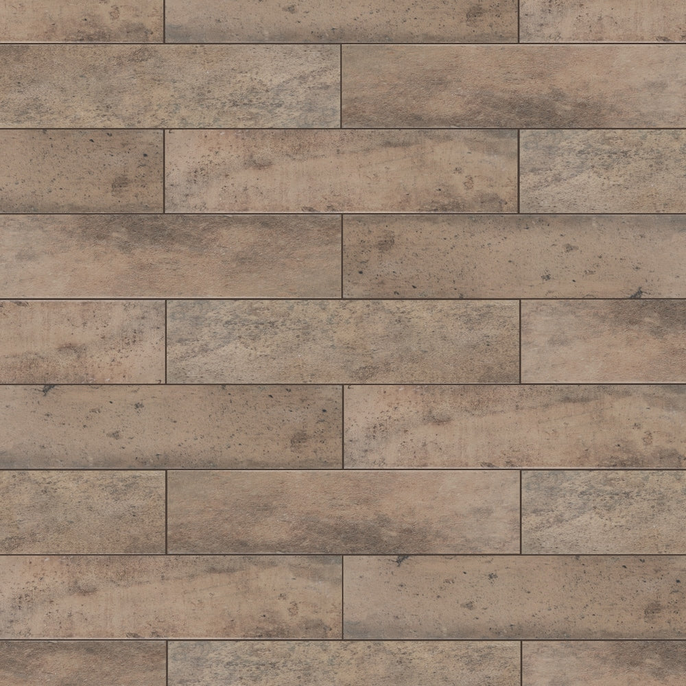 Sample - Capri Brick Terra 2-1/2-inch x 10-inch Porcelain Floor and Wall Tile