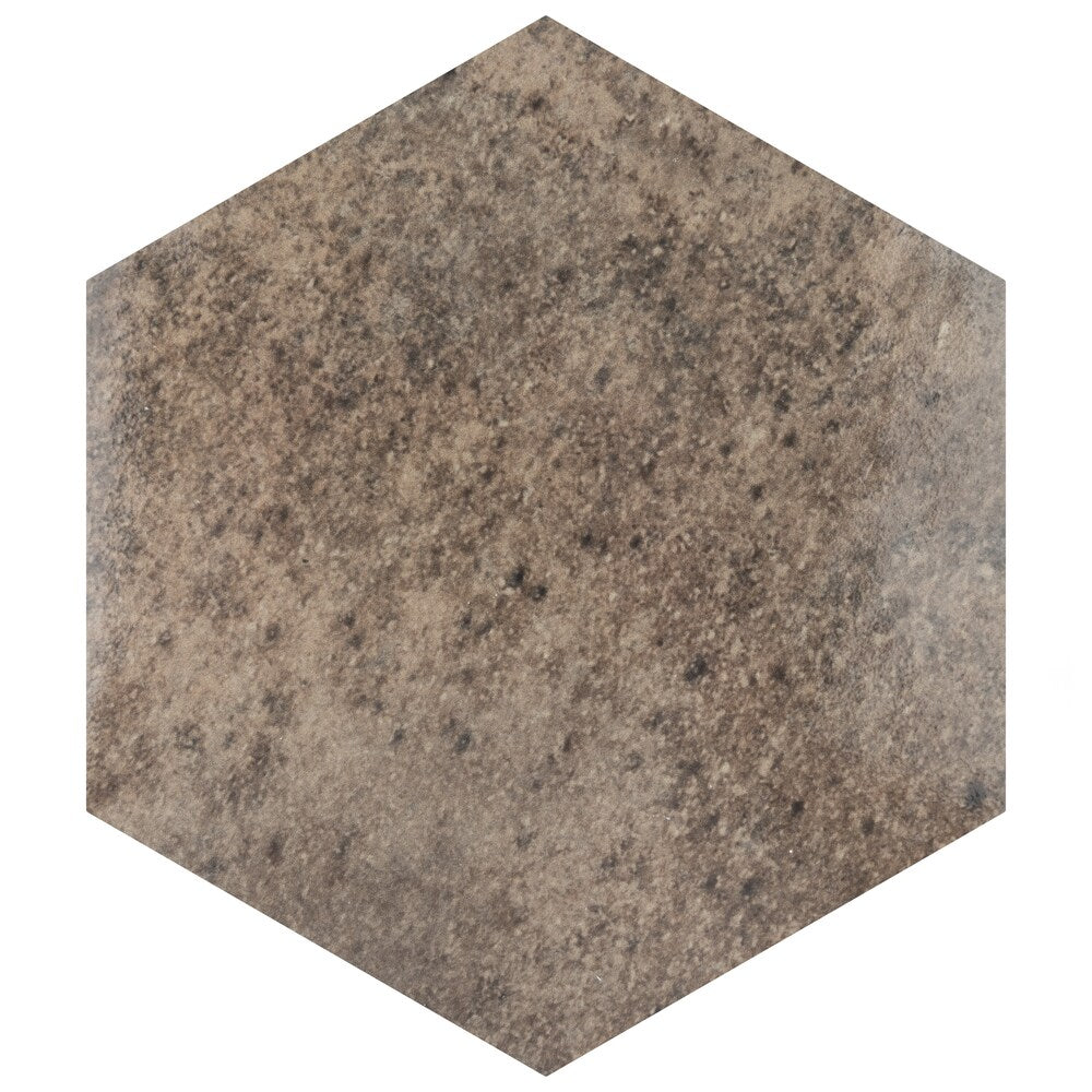 Sample - Capri Hex Terra 8-inch x 7-inch Porcelain Floor and Wall Tile