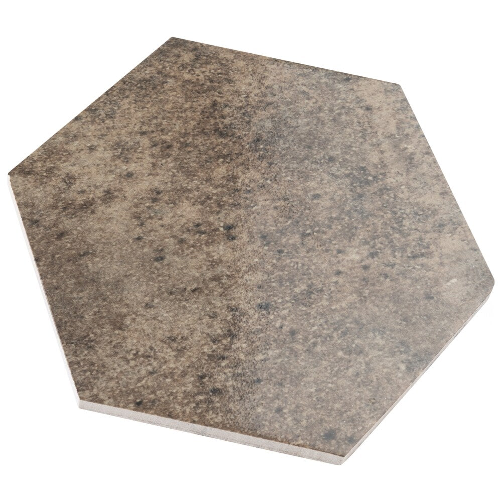 Sample - Capri Hex Terra 8-inch x 7-inch Porcelain Floor and Wall Tile