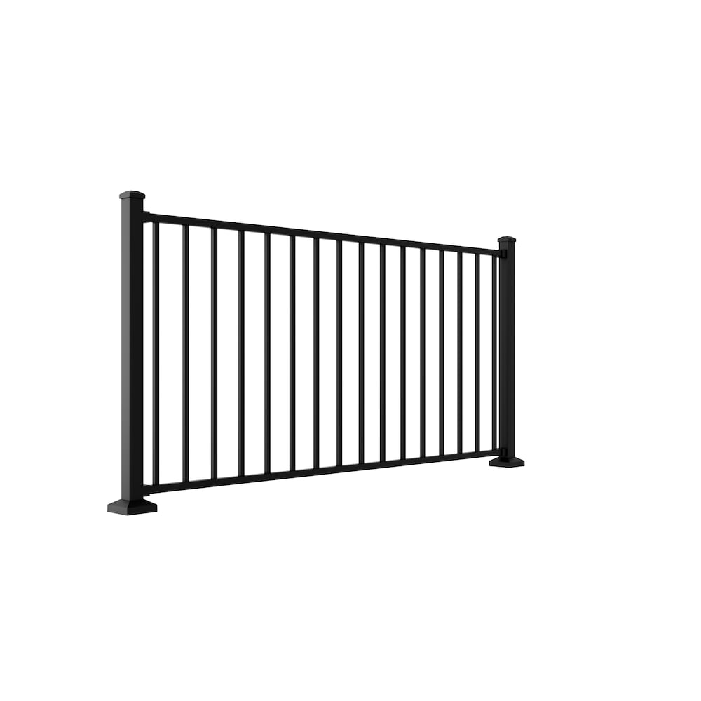 34inch x 72inch Black Powdercoated Steel Rail Level Panel