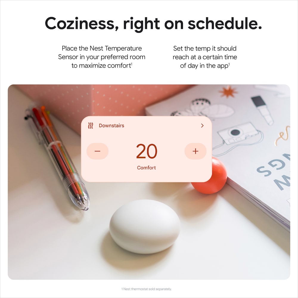 Nest Temperature Sensor (2nd gen) 3-pack
