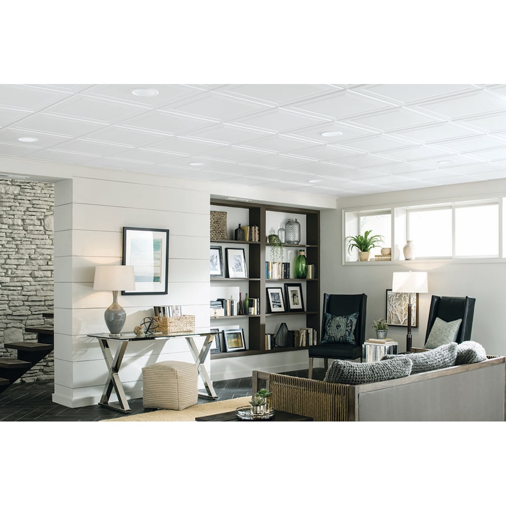 Armstrong Ceilings 2 feet. x 2 feet. Single Rasied Panel 1205 Lay-in Panel (Sold by Case - Pack of 6)