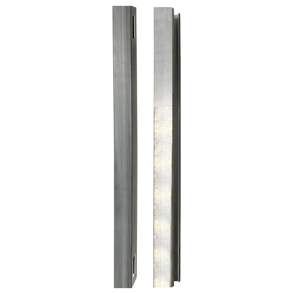5" x 5" x 8' Vinyl Woodgrain Fence Post with Aluminum Insert Hazy Grey