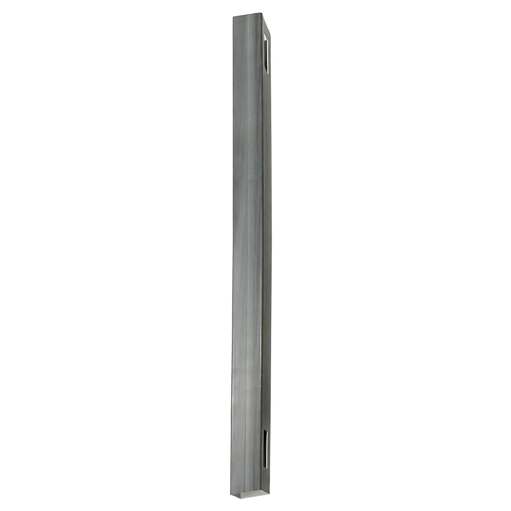 4" x 4" x 8' Vinyl Woodgrain Fence Post Hazy Grey