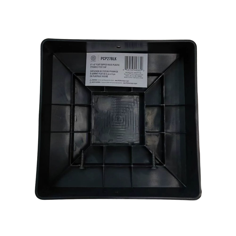 Plastic Pyramid Post Cap - 6 inch. x 6 inch. - 12 Pack