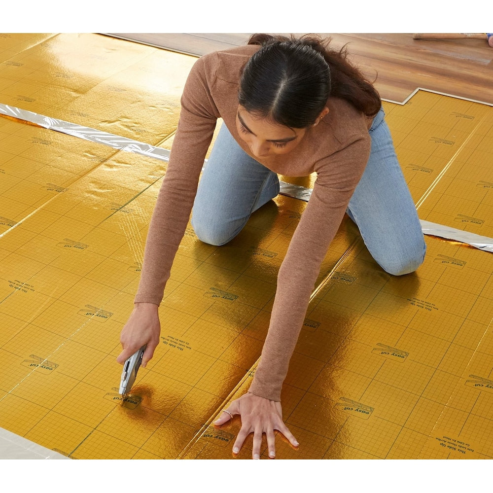 100 sq.ft. Fanfold 4 ft. W x 25 ft. L x 5 mm T Underlayment for Laminate and Engineered Hardwood