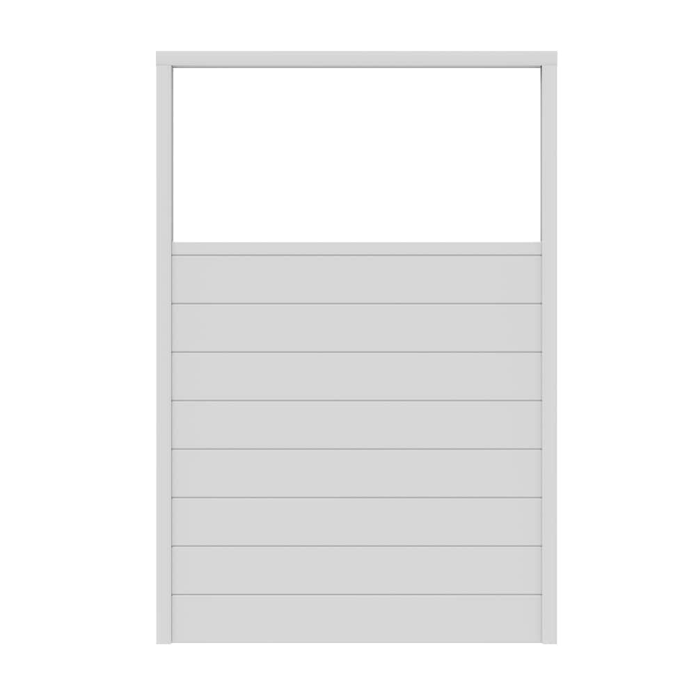 4' x 6' Vinyl Prvacy Fence Panel for 2'x4' Decoratave Panel Insert White