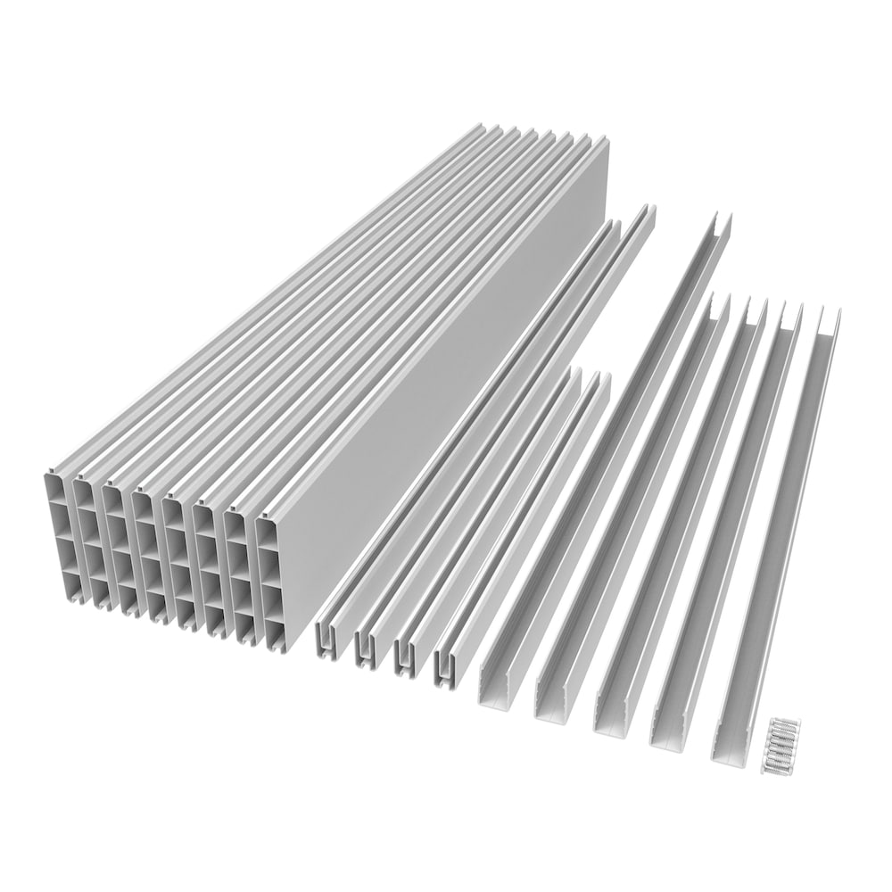 4' x 6' Vinyl Prvacy Fence Panel for 2'x4' Decoratave Panel Insert White
