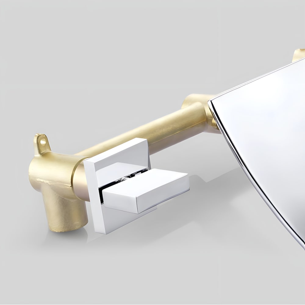 Waterfall-A 2H Faucet in Chrome with Overflow Pop Up Drain in Chrome