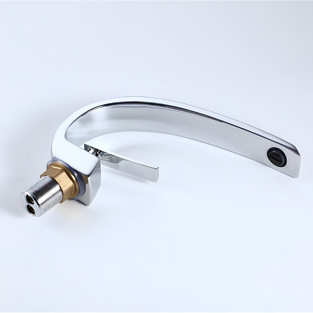 Island-A 1H Faucet in Chrome with Pop Up Drain in Chrome