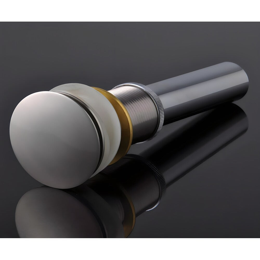 Robinet Island-C 1H en chrome avec bonde escamotable en chrome