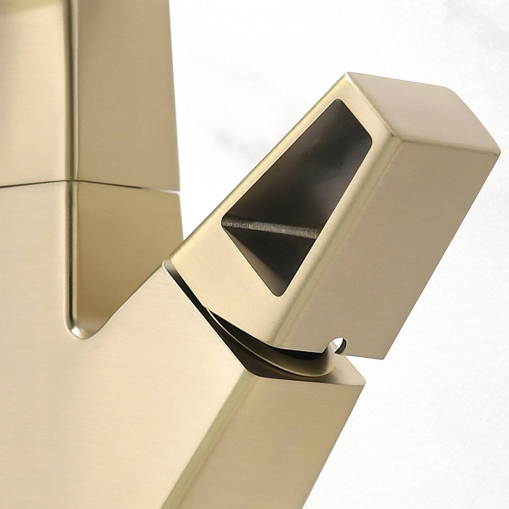WBF2 Brushed Gold Single Hole Bathroom Sink Faucet with Single Handle and Pull Out Sprayer