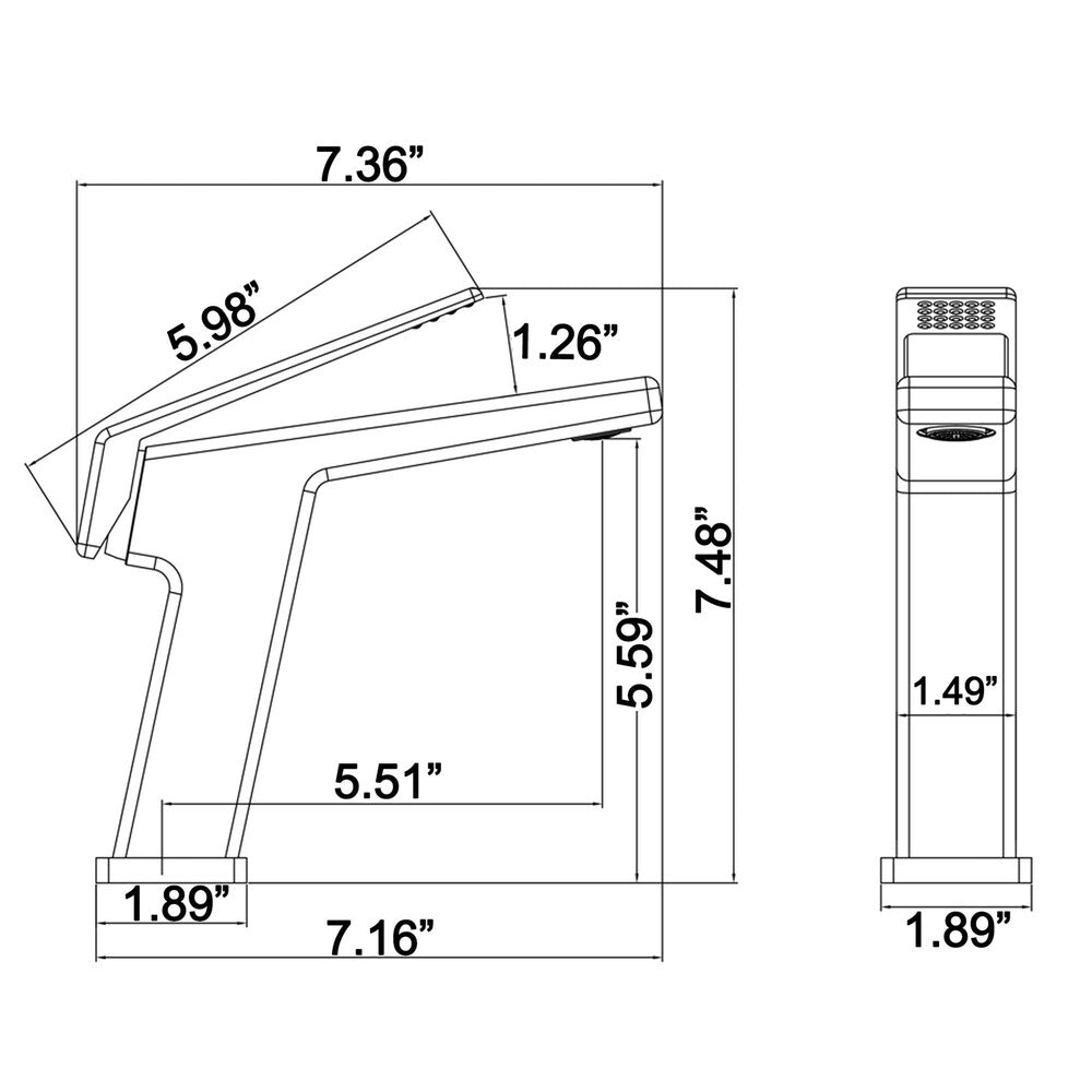 WBF4 Brushed Gold Single Hole Bathroom Sink Faucet with Single Handle