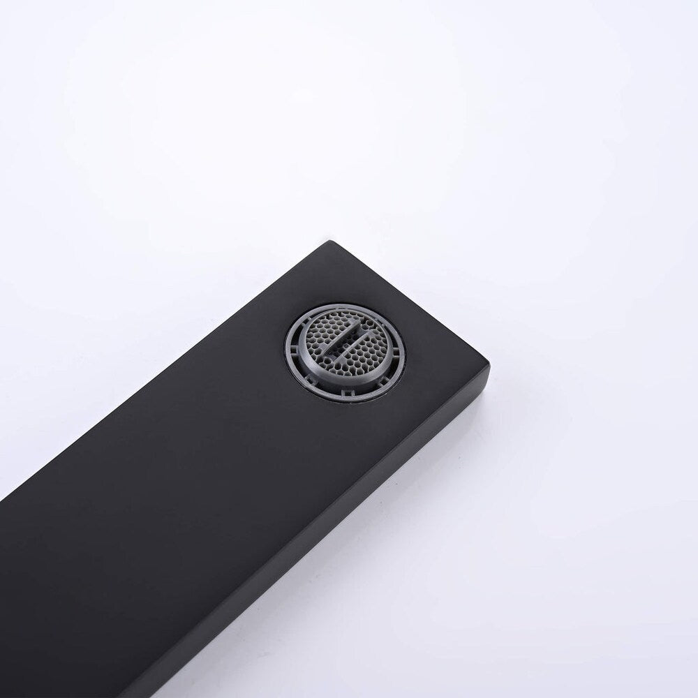 WBF7 Matte Black Single Hole Bathroom Sink Faucet with Single Handle